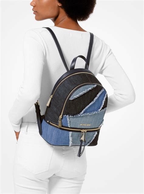 michael kors handbags backpack|michael kors denim backpack.